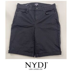 NYDJ Brielle Black Bermuda Shorts in Size 12